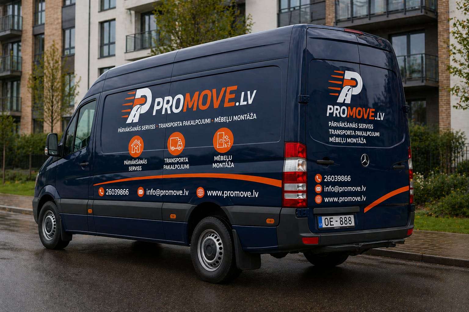 PROMOVE.LV transports starppilsētu pārvākšanās maršrutam Latvijā
